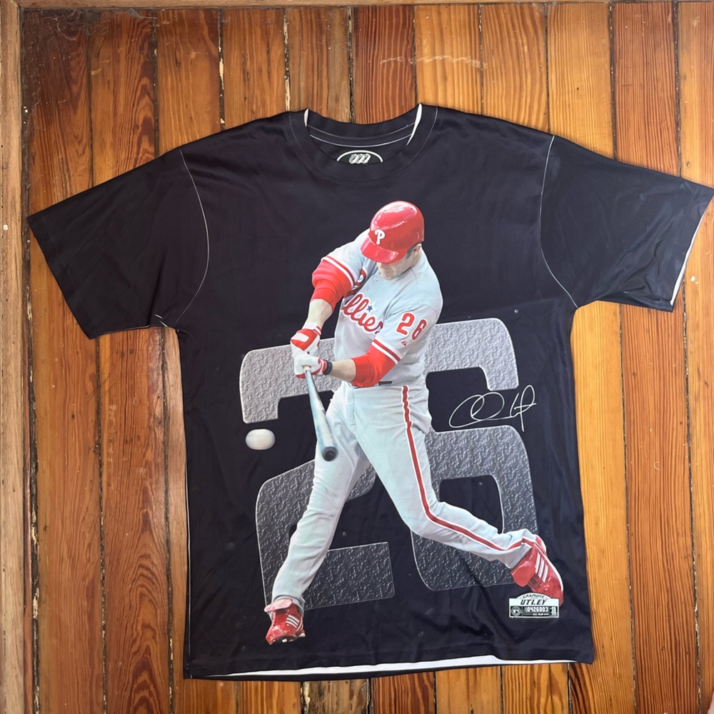 Chase Utley Philadelphia Phillies MLB Graphic Tee Shirt